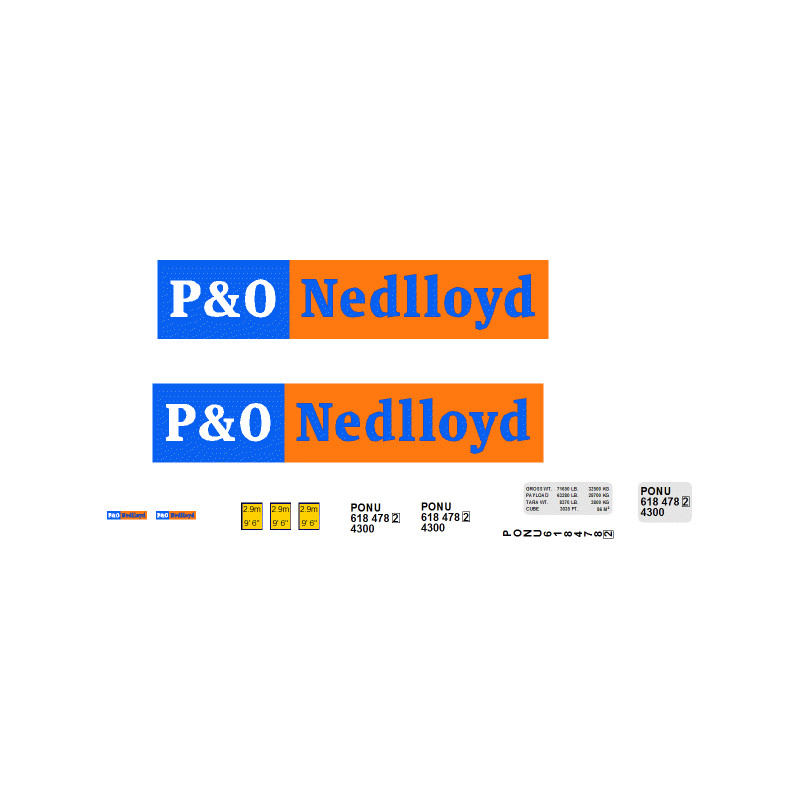 P&O Nedlloyd Container - 40 fod