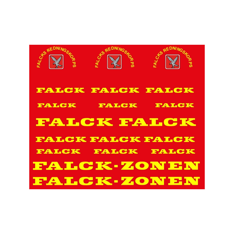 Decal til Redning/Ambulance - Falcks redningskorps