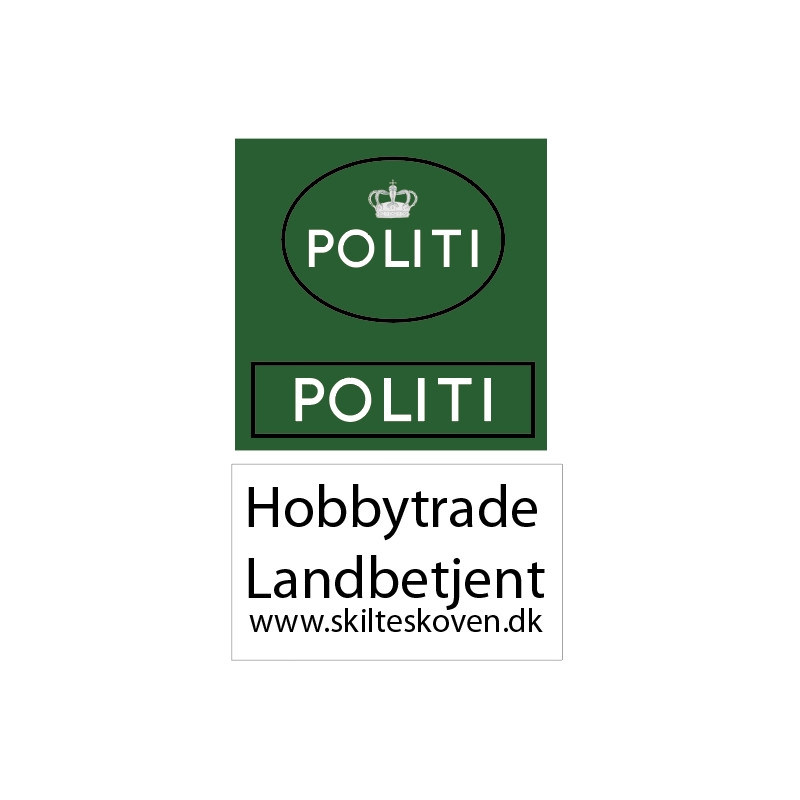 Hobbytrade Landbetjent - vinyl mærker