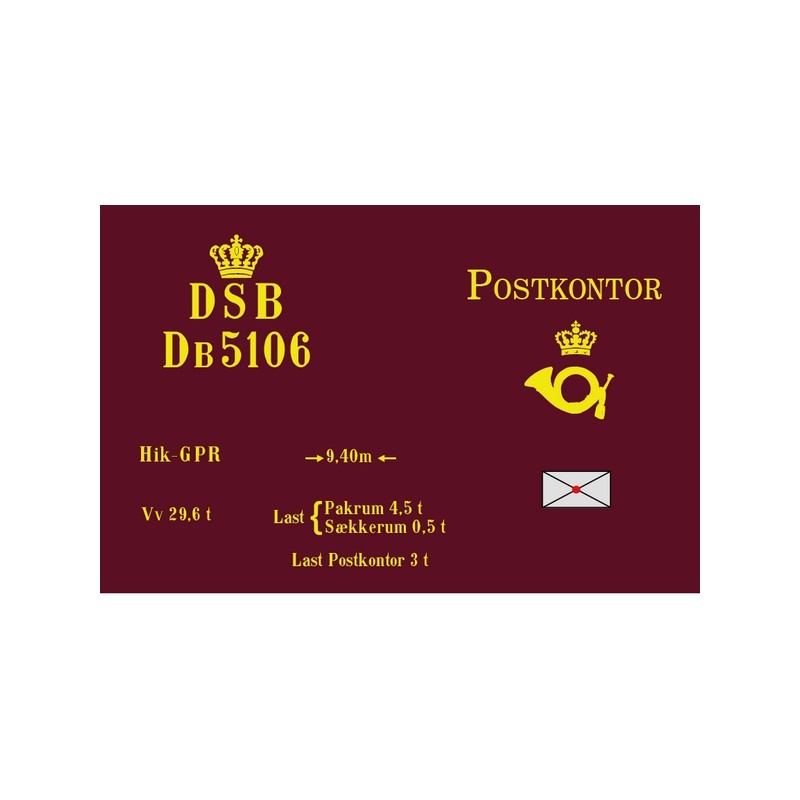 DSB DB postvogn
